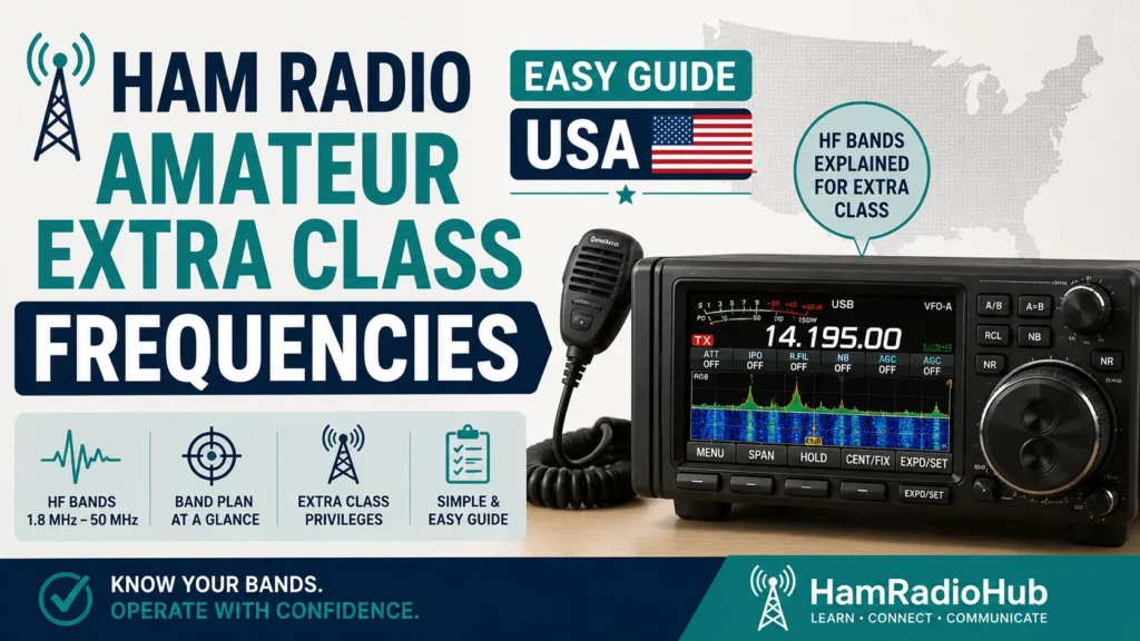 Ham Radio Amateur Extra Class Frequencies USA 2026