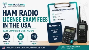 Ham Radio License Exam fees USA 2026