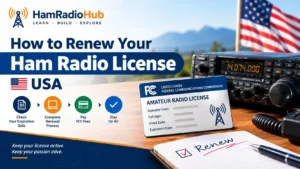 How to renew Ham radio license USA